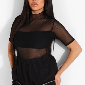 Plus High Neck Under Layer Bodysuit
